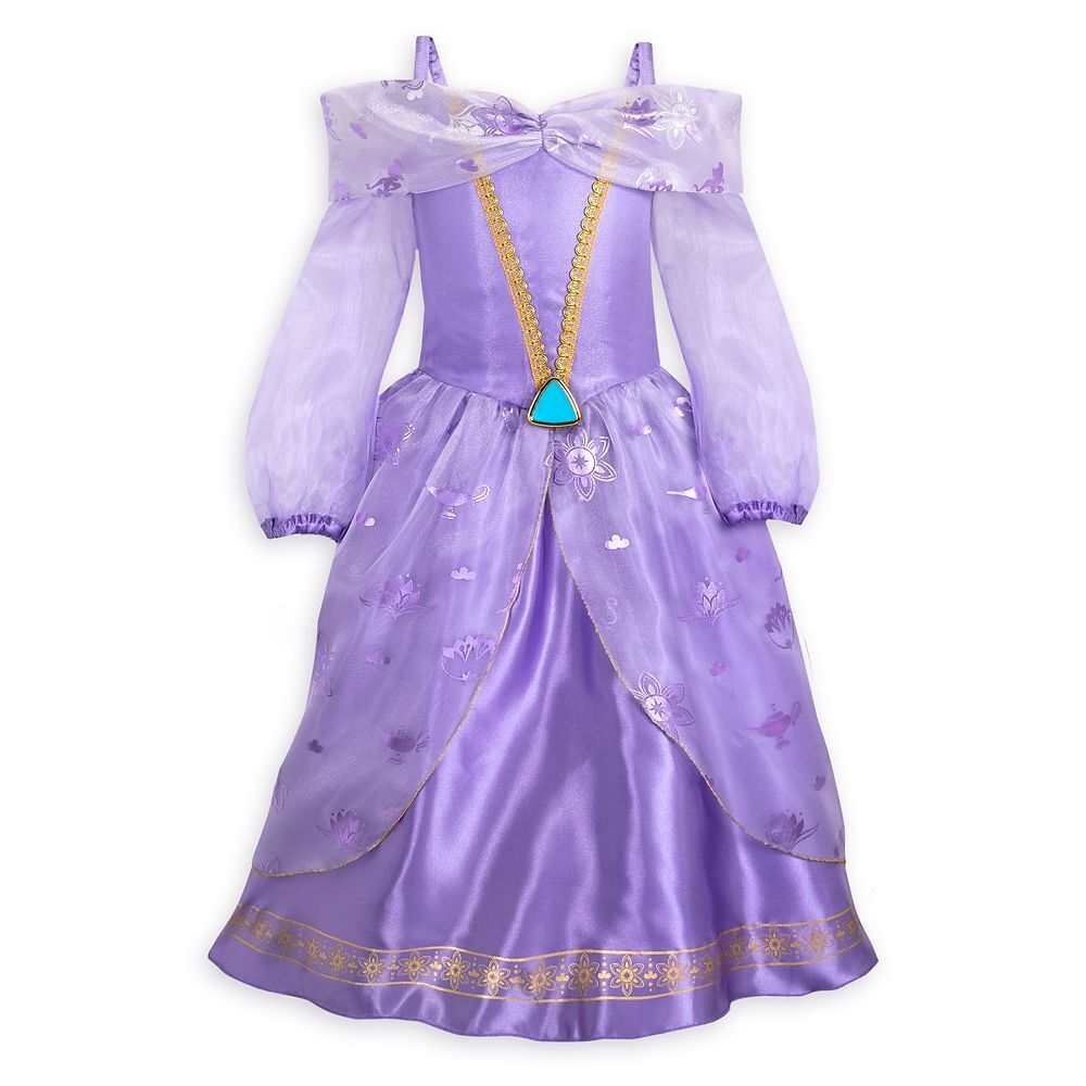 Disney Deluxe Jasmine 3 Dress Costume Set with Accessories for Girls - Aladdin