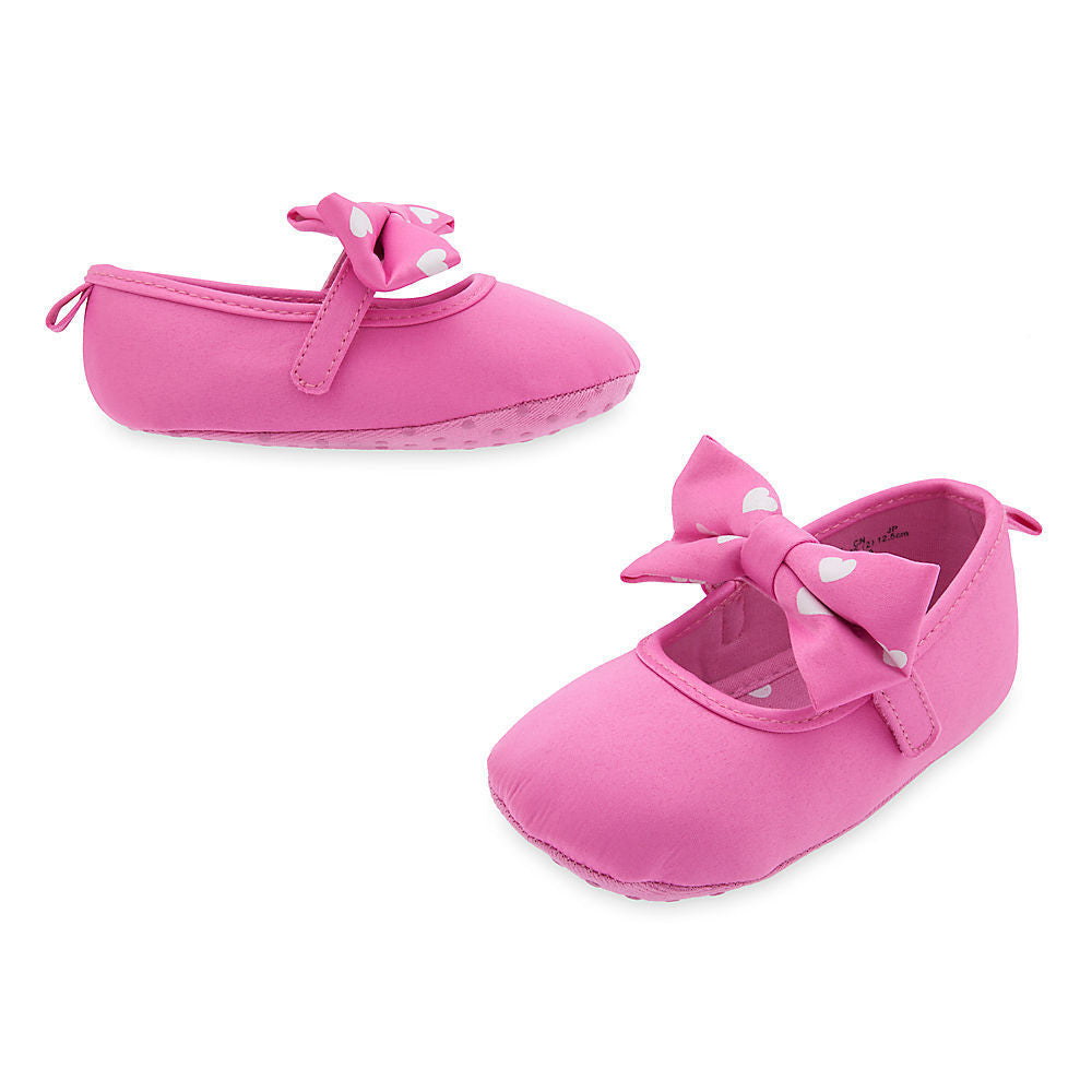 Minnie Mouse Pink Baby Costume Soft Shoes with Bow