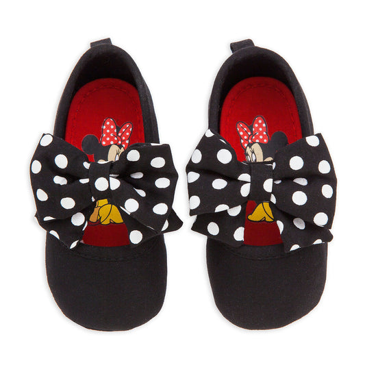 Minnie Mouse Black Polka Dot Baby Costume Soft Shoes