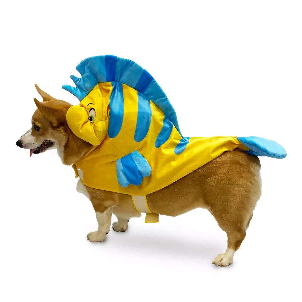 The Little Mermaid Flounder Pet Dog Costume Outfit Size Small