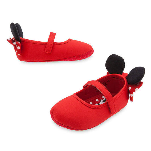 Minnie Mouse Red Baby Costume Shoes w/ 3D Ears