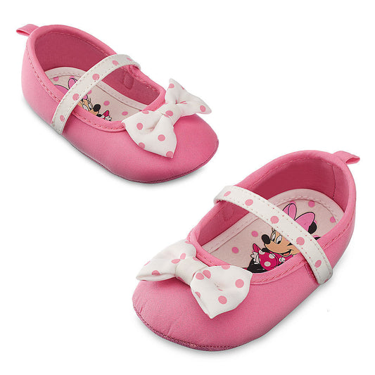 Pink Minnie Mouse Baby Costume Shoes w/ Bow