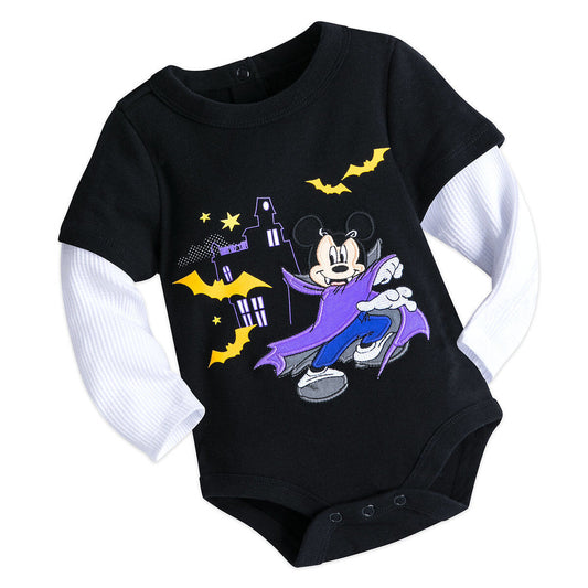 Mickey Mouse Halloween Vampire Baby Bodysuit Dress Up Outfit