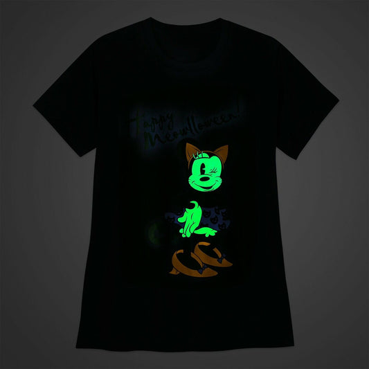 Minnie Mouse Halloween Kitty Cat T Shirt Woman's Tee