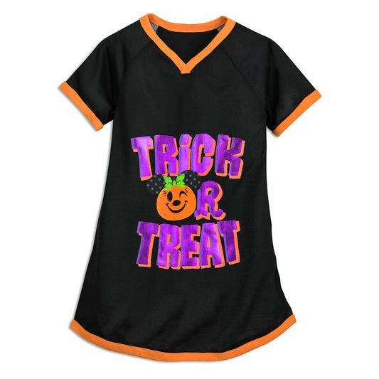 Minnie Mouse Halloween Pajamas Nightgown Girls Nightshirt - Trick or Treat