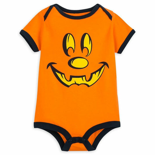 Mickey Mouse Halloween Pumpkin Bodysuit – Walt Disney World Size Baby Size Newborn