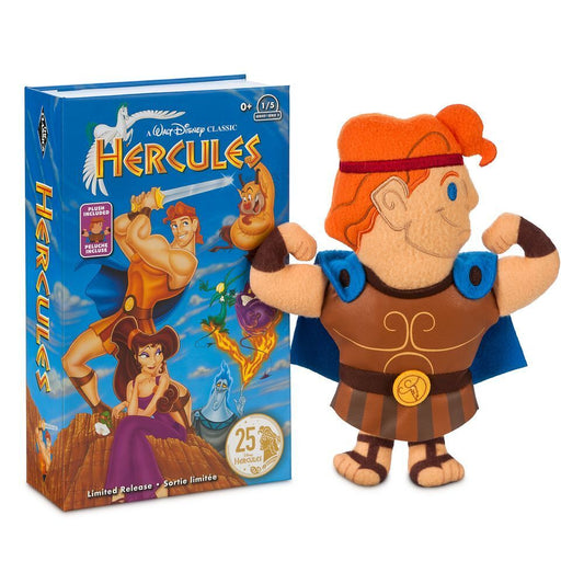 Disney Hercules VHS Plush with Case – 7 1/2" H – Limited Release Stuffed Toy Doll