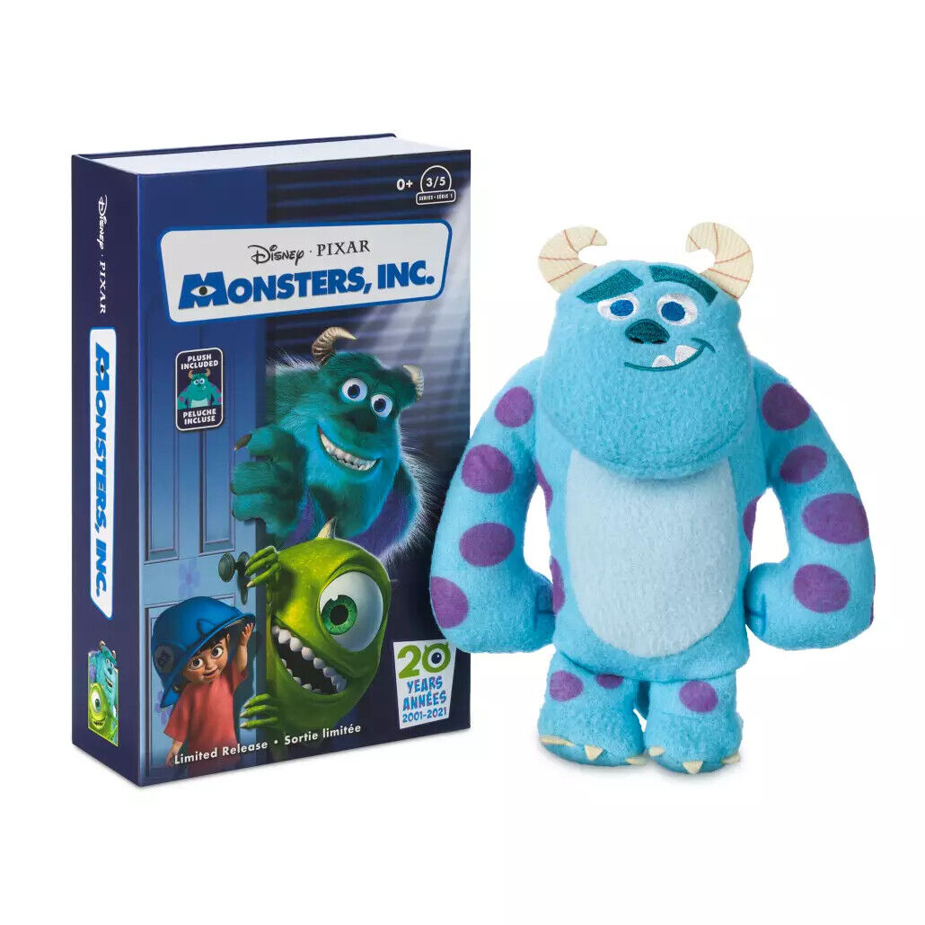 Disney Monsters Inc Sulley VHS Stuffed Plush Toy Doll 7'' - Limited Release