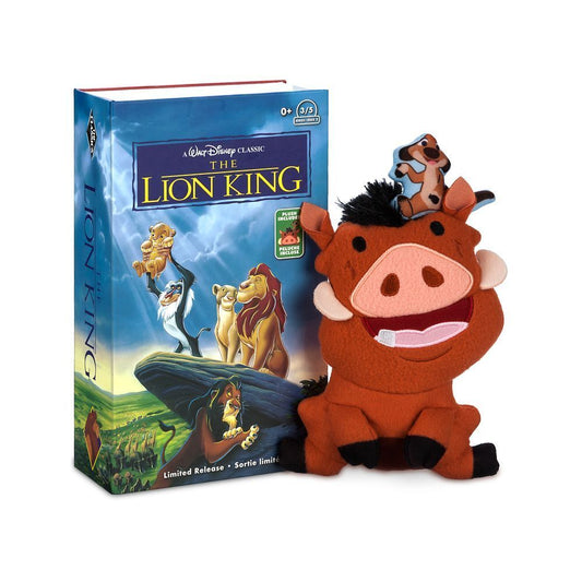 The Lion King Timon & Pumbaa Stuffed Plush Toy Doll 8'' - VHS Box Limited