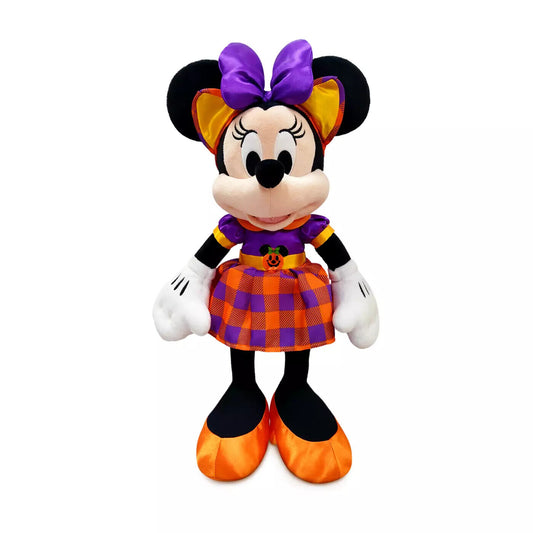 Disney Minnie Mouse Halloween Plaid Costume Outfit Plush Stuffed Toy 15" H