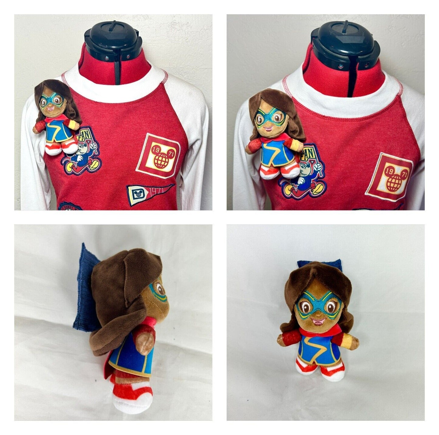 Disney Ms. Marvel Custom Magnetic Shoulder Pal Plush Marvel Super Hero Accessory