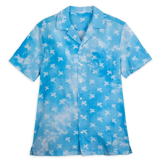 Disney Hercules Pegasus Button Down Woven Dress Shirt for Adults