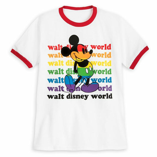 Disney Mickey Mouse Rainbow Collection Ringer T Shirt for Kids