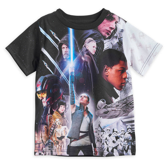 Star Wars Sublimated T Shirt Tee for Kids - Luke Rey Kylo BB-8