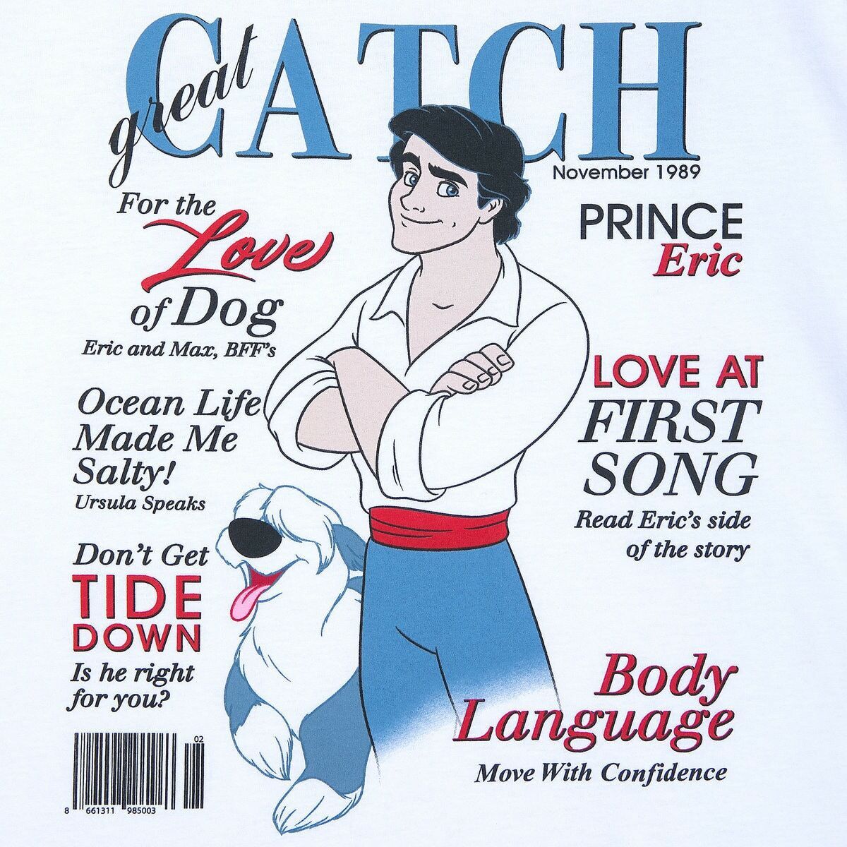 Prince Eric The Little Mermaid Womens T Shirt Tee
