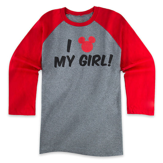 Mickey Mouse Icon Baseball Tee for Adults Mens Shirt Size Small - My Girl Tee