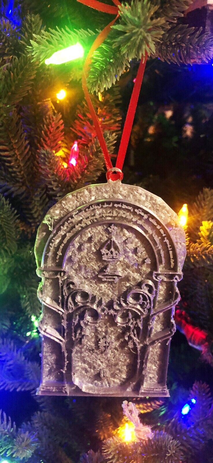 3D Lord of the Rings Inspired Holiday Christmas Ornaments Custom Homemade LOTR