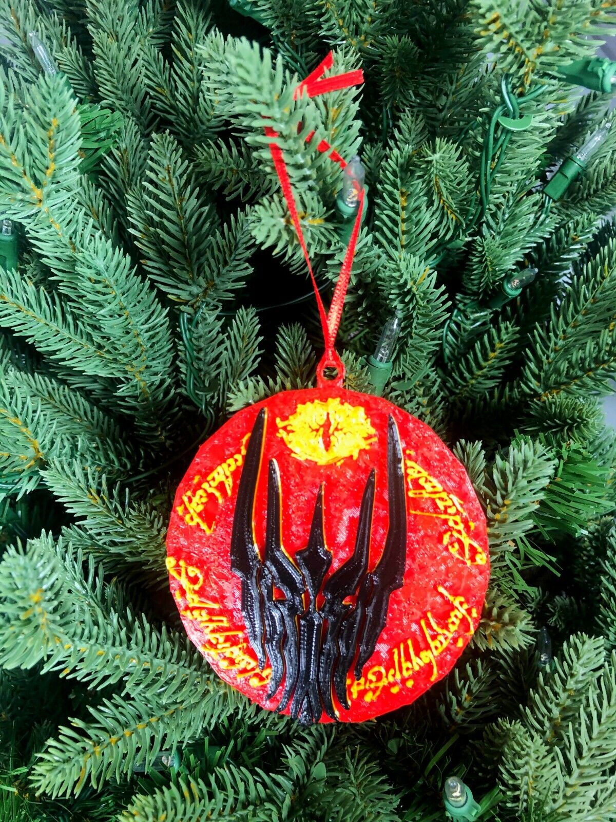 3D Lord of the Rings Inspired Holiday Christmas Ornaments Custom Homemade LOTR