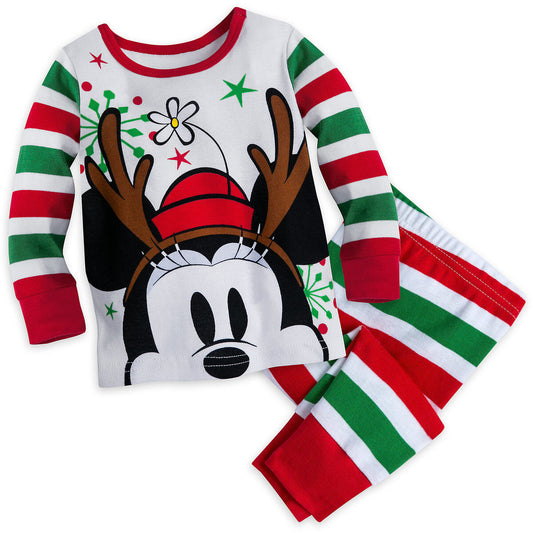 Minnie Mouse Holiday - Christmas Pajamas for Baby Girls Size 0 3 Months