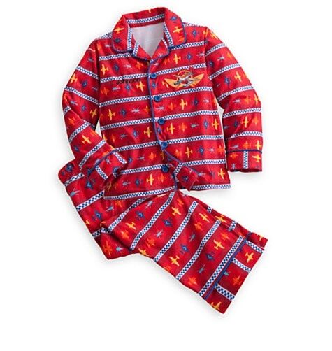 Disney Planes Fire & Rescue Pajama Christmas Holiday Set for Boys Size 3