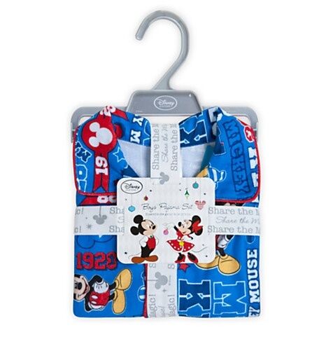 Disney Mickey Mouse Holiday Christmas Pajama Set Boys Size 2 Toddler PJ's