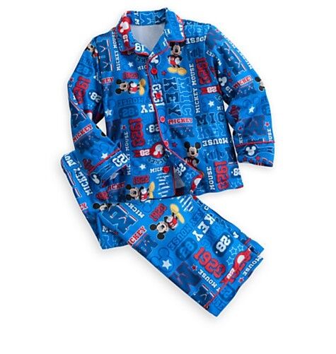 Disney Mickey Mouse Holiday Christmas Pajama Set Boys Size 2 Toddler PJ's