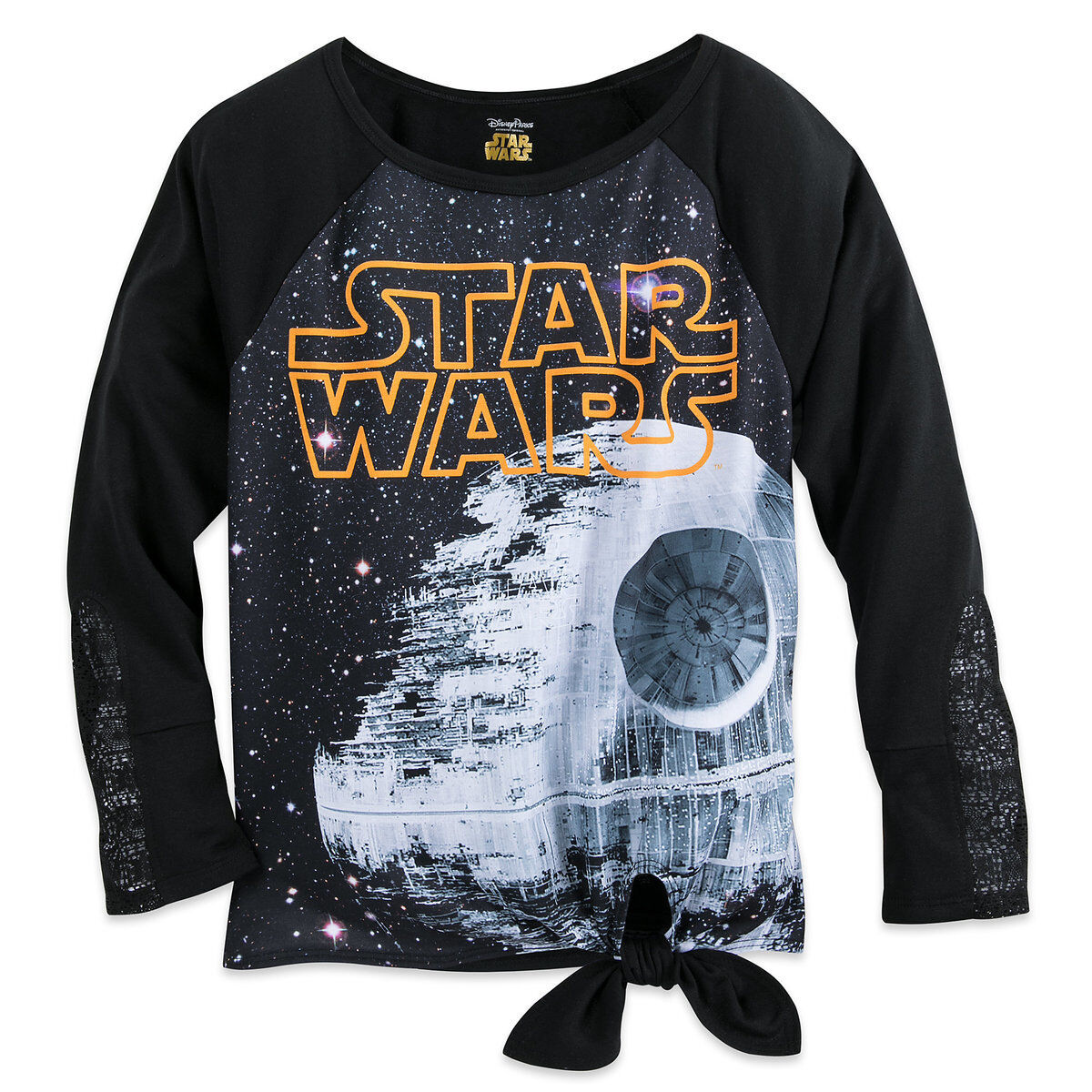 Star Wars Death Star Tie-Front Pullover Top Boutique Shirt for Women