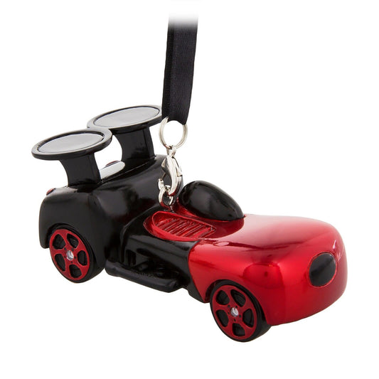 Mickey Mouse Racer Race Car Christmas Holiday Ornament Figure