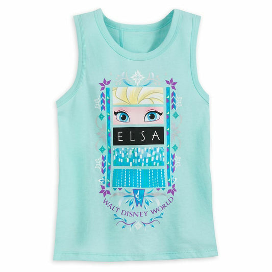 Disney Frozen Girls Tank Top Elsa Walt Disney World Girls T Shirt Tee