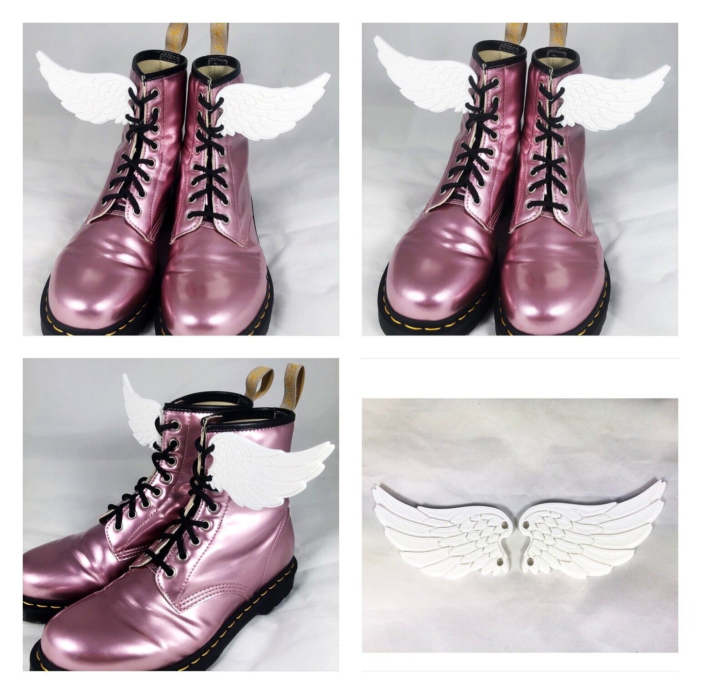 1pc 3D Angel Wings for Boots - Shoes - Roller Skates Costume Dress Up Glow in the Dark