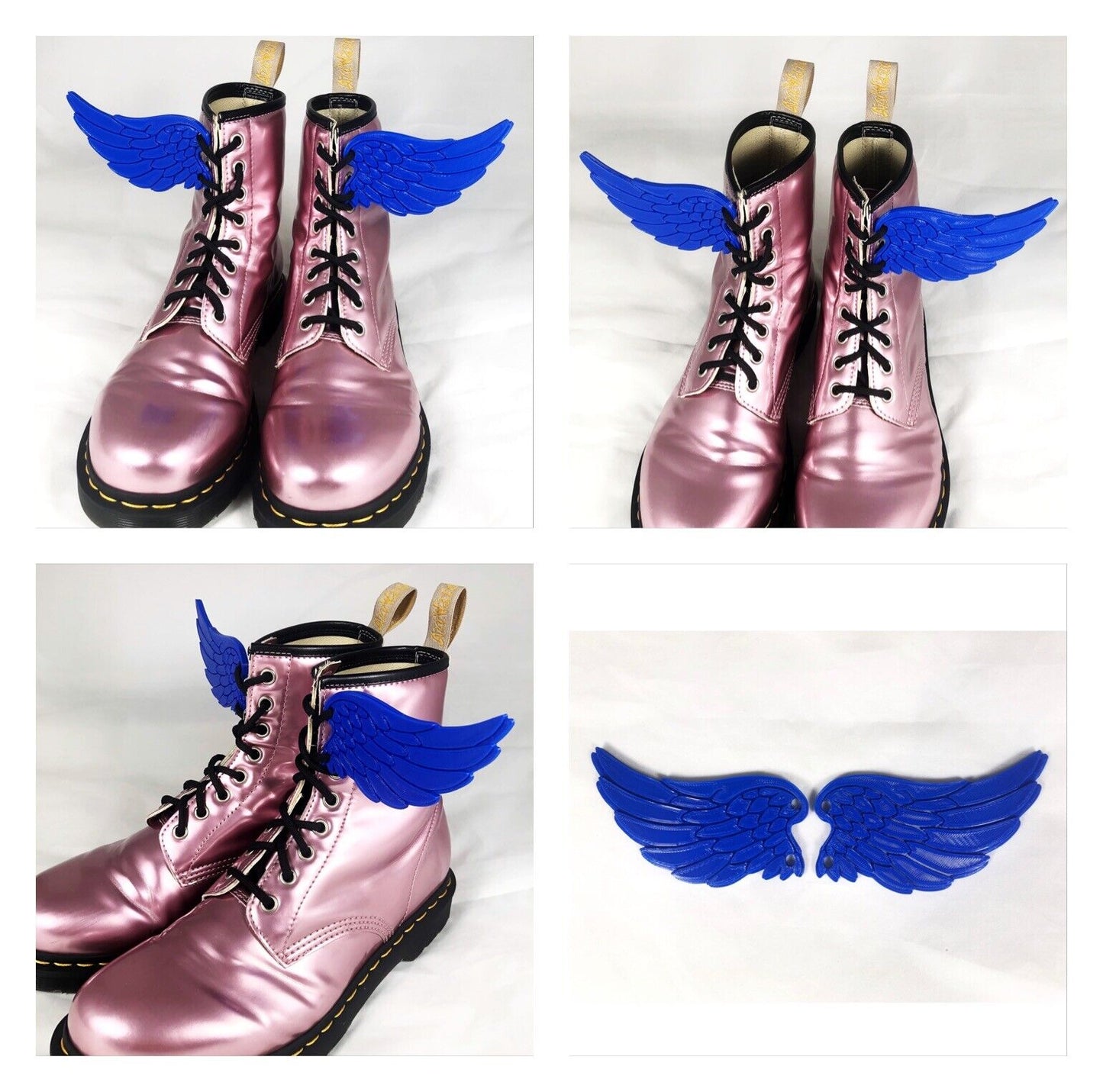 1pc 3D Angel Wings for Boots - Shoes - Roller Skates Costume Dress Up Glow in the Dark