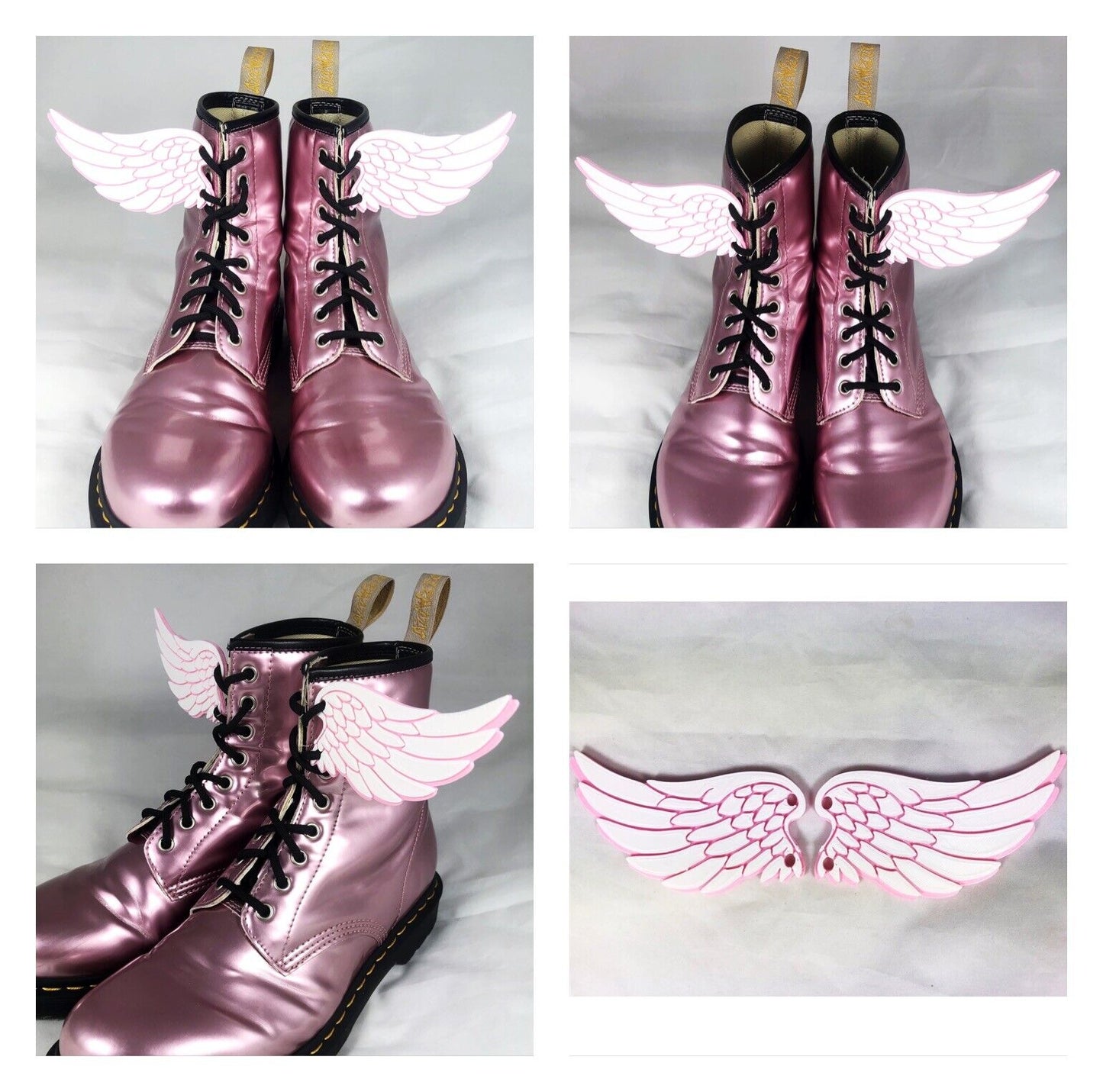 1pc 3D Angel Wings for Boots - Shoes - Roller Skates Costume Dress Up Glow in the Dark