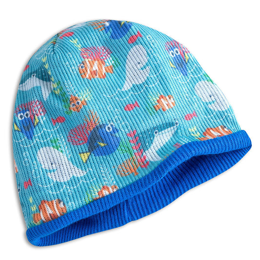 Disney Pixar Finding Dory Reversible Beanie Hat for Kids - Nemo Marlin Destiny Bailey