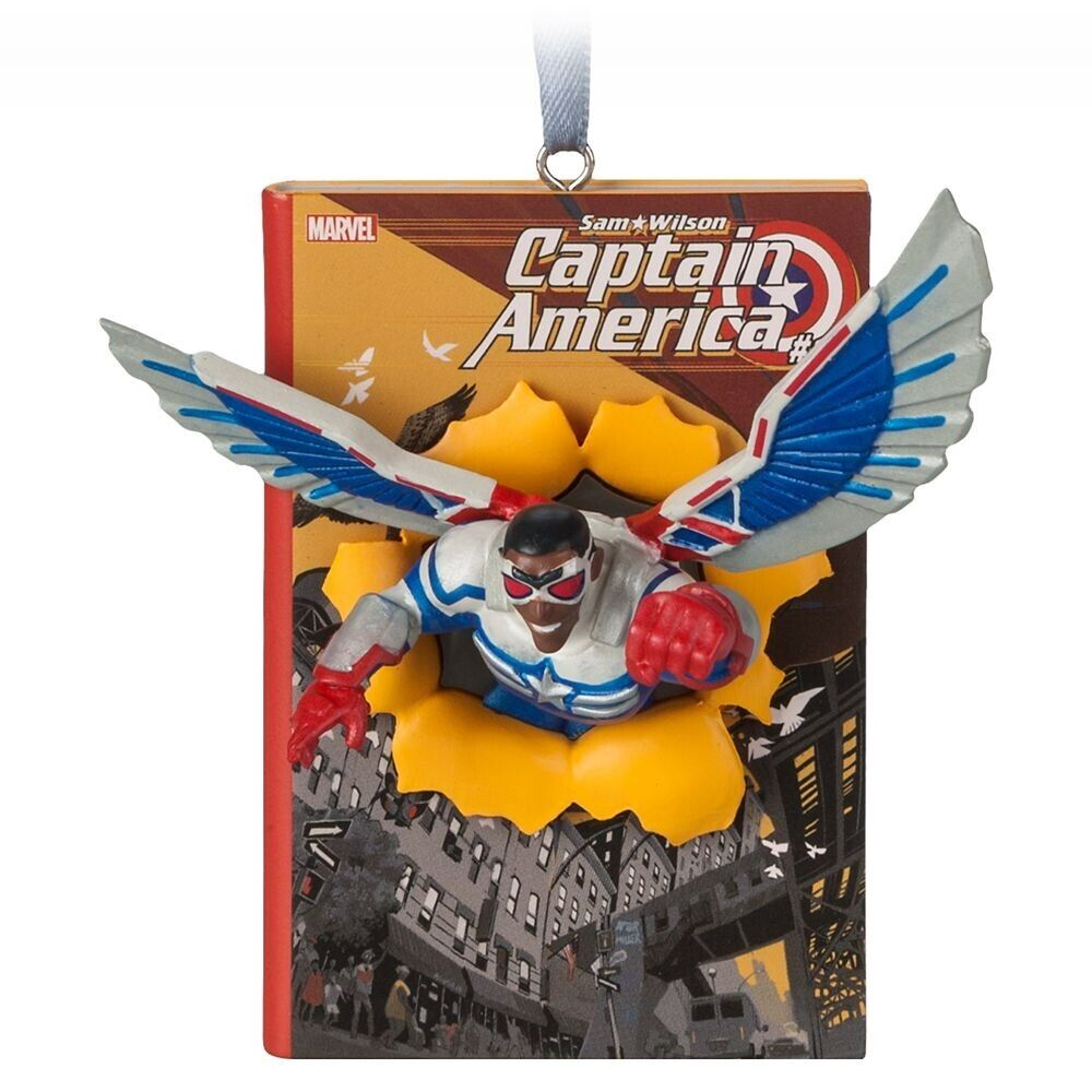 Captain America Sam Wilson Comic Book Sketchbook Ornament Marvel - Christmas Holiday Figure