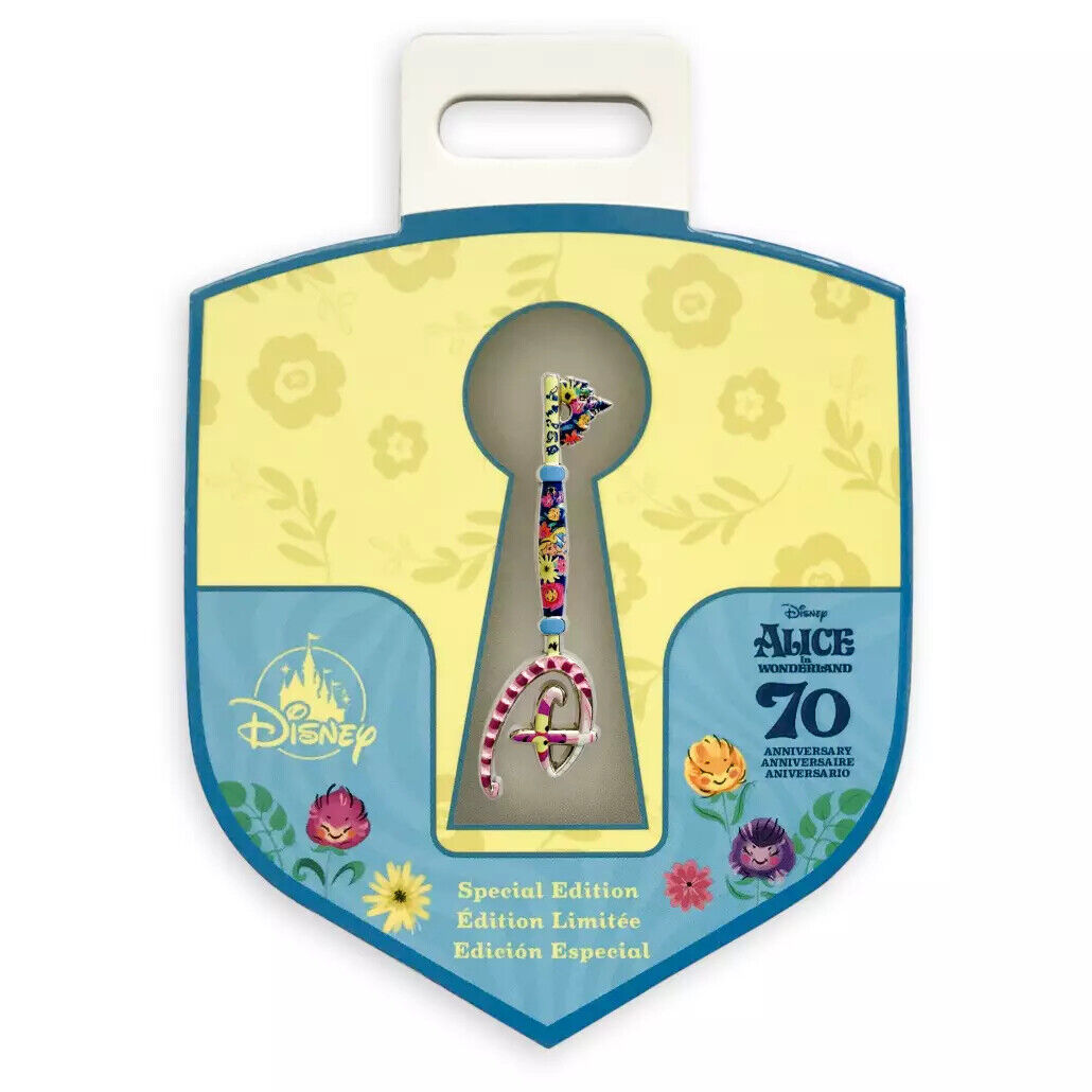 Alice in Wonderland 70th Anniversary Collectible Key Pin – Special Edition