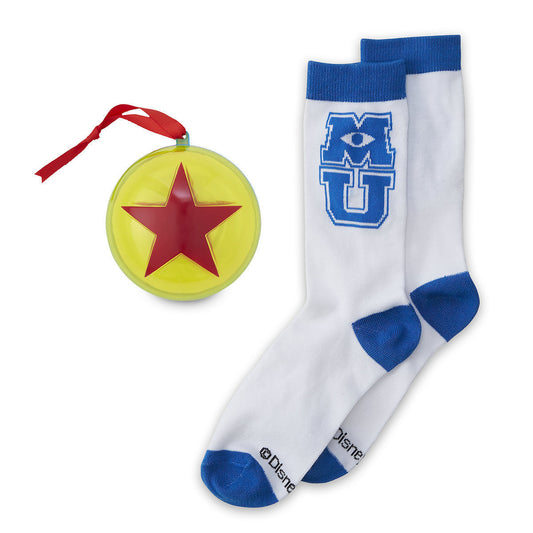 Disney Monsters University Socks in Pixar Ball Ornament Set for Women Adults