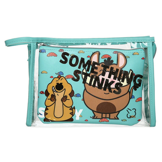 The Lion King - Timon and Pumbaa Makeup Bag 2pc Set Travel Bag