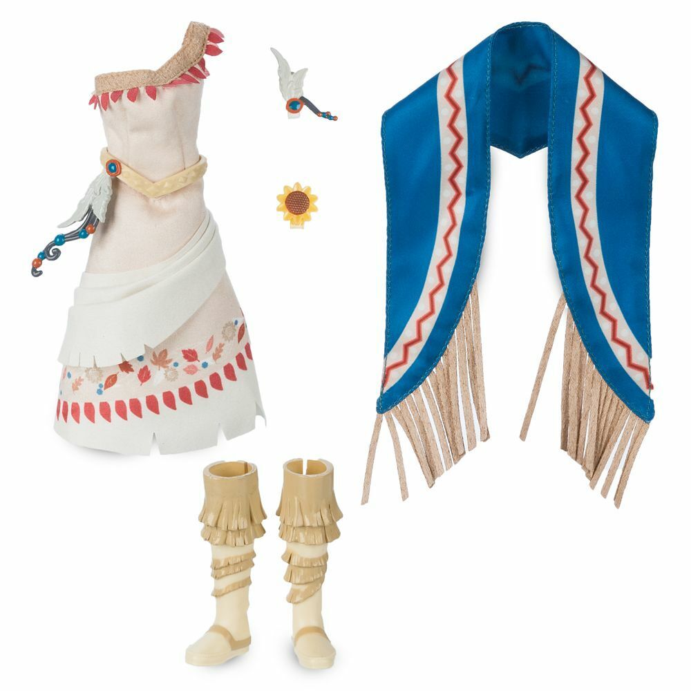 Disney Pocahontas Princess Dress Accessory Costume Box Set