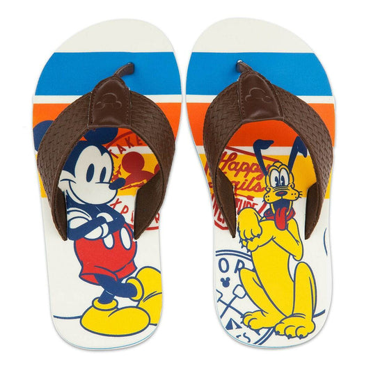 Mickey Mouse & Pluto Dog Flip Flops Sandals for Kids Boys