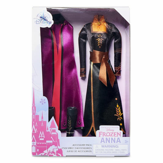 Frozen 2 Princess Anna Dress Set for Doll Costume Accessory Pack
