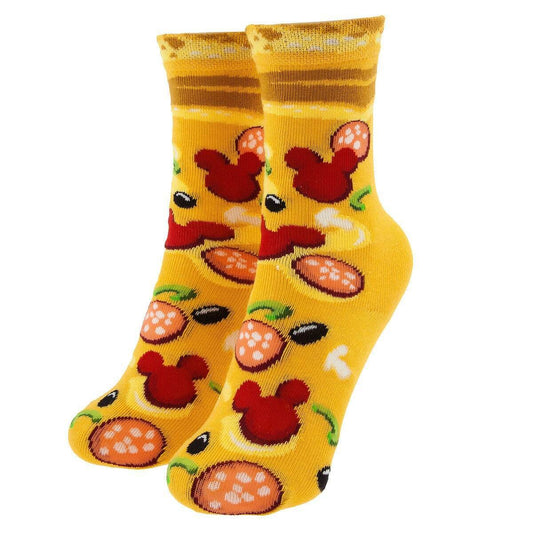 Disney Mickey Mouse Pizza Socks Disney Parks Food Icon for Kids