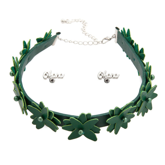 Oh My Disney Lilo & Stitch Womens Jewelry Choker & Earrings Set