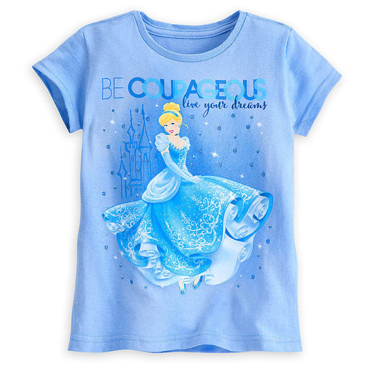 Disney Princess Cinderella Screen Art Girls T Shirt Tee Size 4 XS