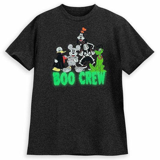Mickey Mouse Halloween Glow Dark T Shirt Mens Size Small - Donald Pluto Goofy