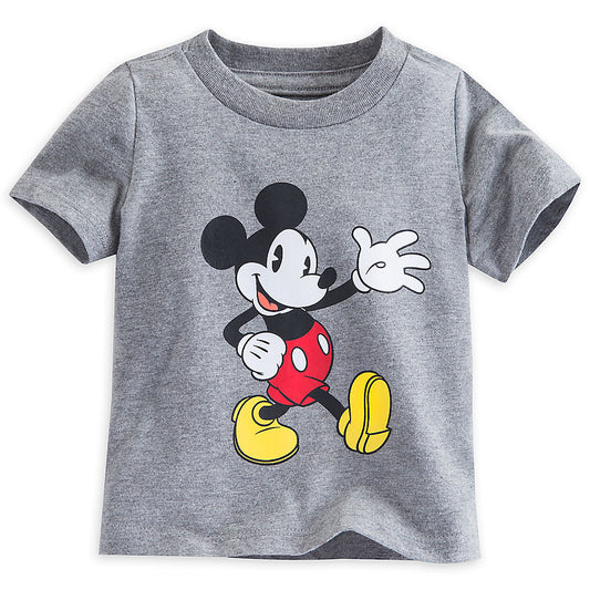 Mickey Mouse Grey Boys T Shirt Tee Size 0 3 Months