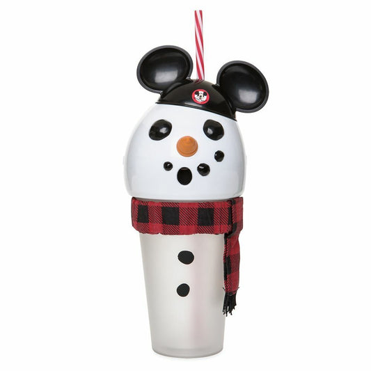 Mickey Mouseketeer Snowman Light Up Tumbler Cup - 16oz Holiday Christmas