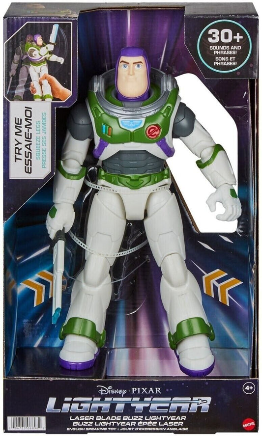 Toy Story Buzz Lightyear Talking Action Figure 12" H w/ Laser Blade - Lights & Sounds