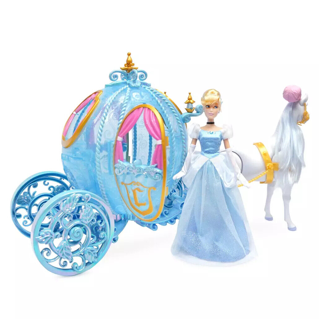 Disney Deluxe Princess Cinderella Large Classic Doll Set w/ Horse & Carriage - 15"