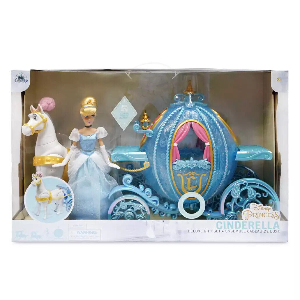 Disney Deluxe Princess Cinderella Large Classic Doll Set w Horse Ca TheDisneyHouse