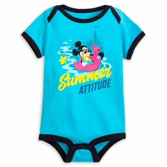 Mickey Mouse ''Summer Attitude'' Baby Bodysuit - Size 3M